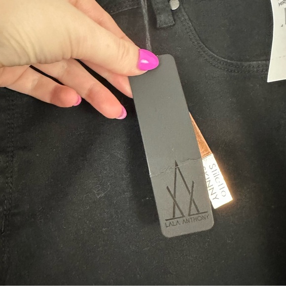Lala Anthony by Ashley Stewart | Black Stiletto Skinny Jeans Size 18 NWT - Picture 4 of 6